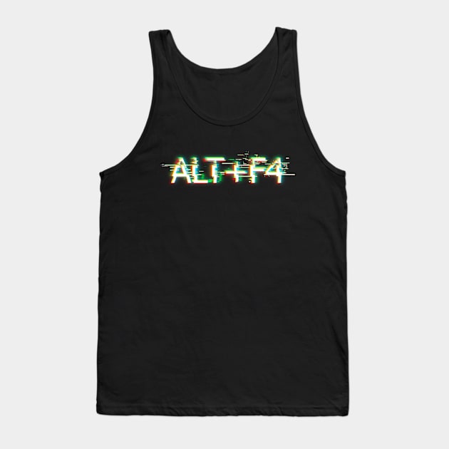 ALT F4 Tank Top by Designs by Dean